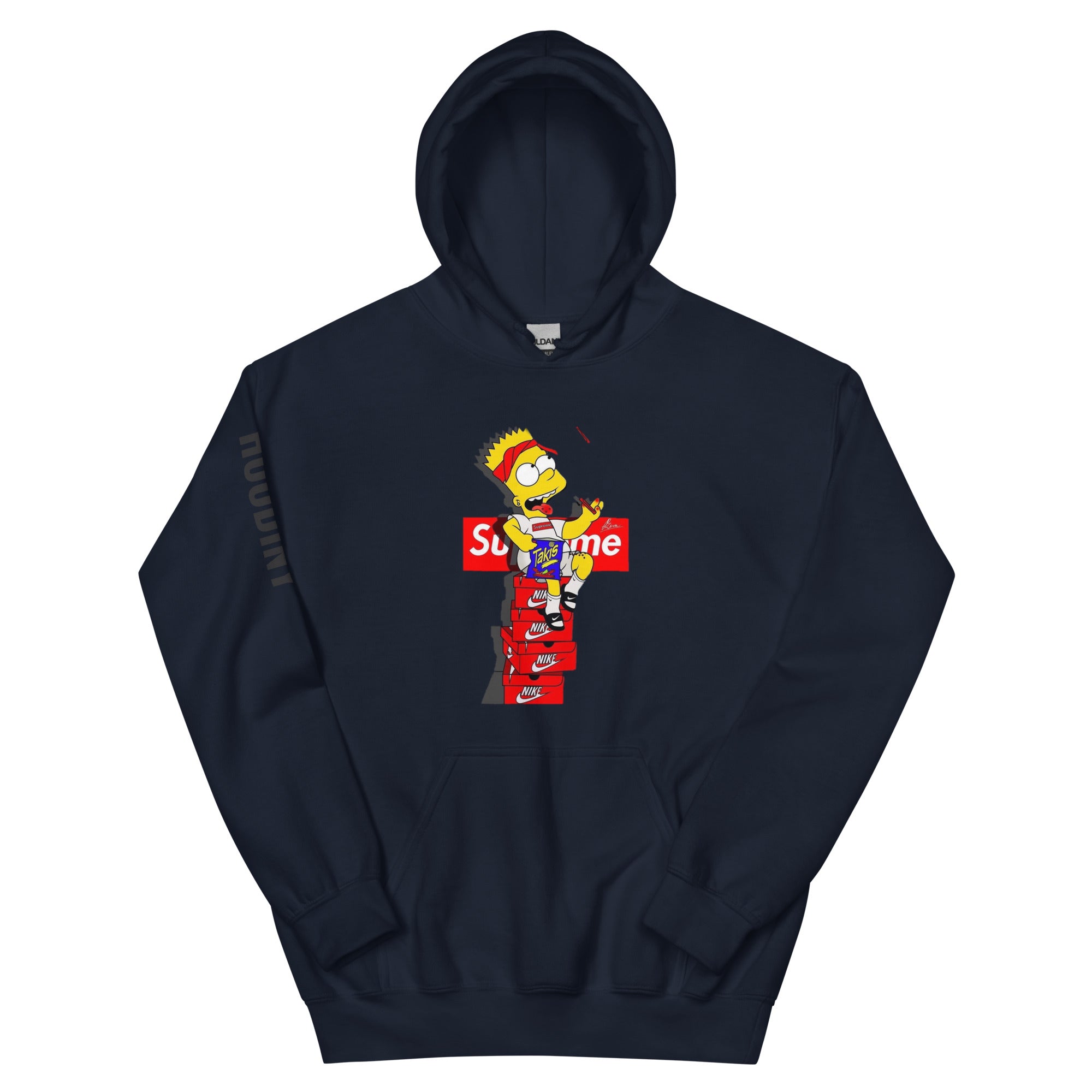 Supreme hoodie bart simpson hot sale